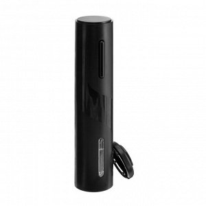 Штопор электрический LuazON LSH-03, от USB, пластик, черный