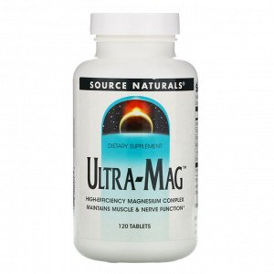 Source Naturals, Ultra-Mag, 120 таблеток