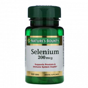 Nature&#x27 - s Bounty, Селен, 200 мкг, 100 таблеток