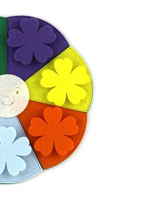 Развивающая игра «Радужный круг. Цветочки» (Фетр), 1501007