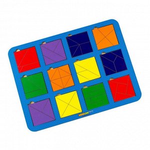Развивающая игра по методике «Б.П.Никитина.Сложи квадрат №1» 064402