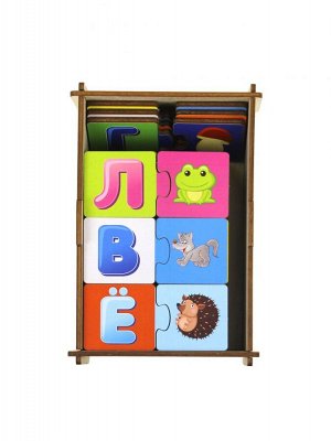 WoodLand Toys Пазл - набор «Алфавит» (дер.коробка), 111101