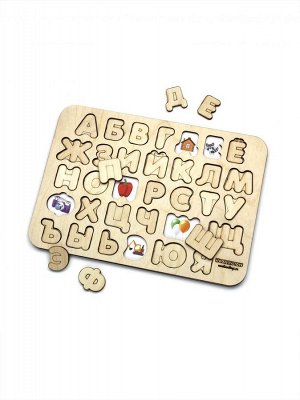 WoodLand Toys Изучаем буквы, дерев.+цвет., 092102