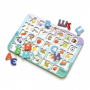 WoodLand Toys Изучаем буквы, 2 цвет.слоя, 092203