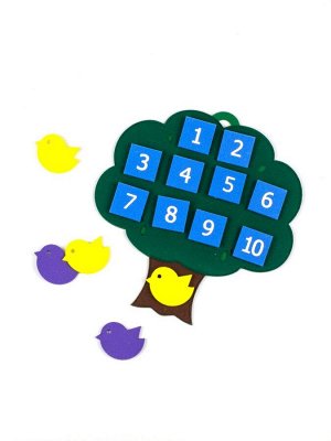 Развивающая игра «Дерево с птичками» (Фетр), 1301006