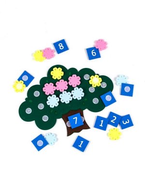 Развивающая игра «Дерево с цветочками» (Фетр), 1301007