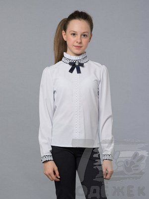 962 Блузка для девочки с длинным рукавом