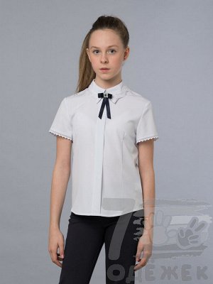 726-1 Блузка для девочки с коротким рукавом