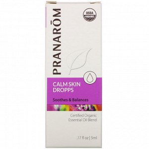Pranarom, Essential Oil, Calm Skin Dropps, .17 fl oz (5 ml)