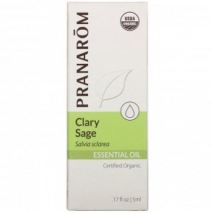 Pranarom, Essential Oil, Clary Sage, .17 fl oz (5 ml)