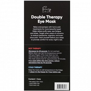 Everydaze, Double Therapy Eye Mask, Gold, 1 Mask