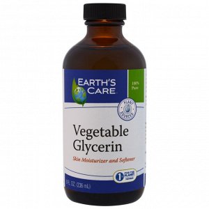 Earth&#x27 - s Care, глицерин из овощей, 8 жидких унций (236 мл)