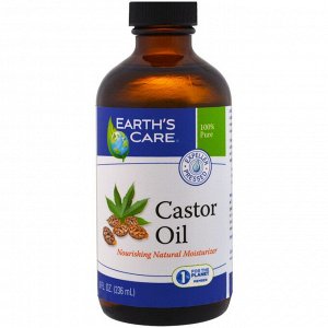 Earth&#x27 - s Care, Касторовое масло, 8 унций (236 мл)