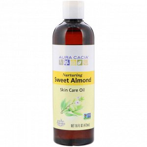 Aura Cacia, Skin Care Oil, Nurturing Sweet Almond, 16 fl oz (473 ml)