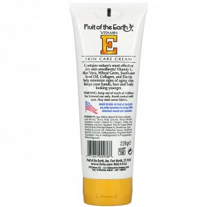 Fruit of the Earth, Vitamin E, Skin Care Cream, 8 oz (226 g)