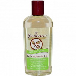 Cococare, Масло макадамии, 4 жидких унций (118 мл)