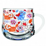 Кружка для чая 300 мл &quot;Грамине&quot; (Котики) 122-Д