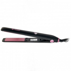 Щипцы для выпрямления волос 30 Вт DL-0534 черные с розовым