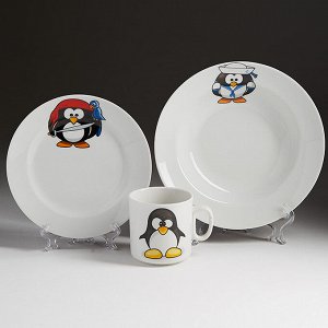 Набор посуды 3предмета ф.653 Идиллия "Пингвинчики" 6С2552Ф34