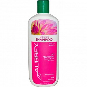 Aubrey Organics, Swimmer&amp;#x27 - s Shampoo, рН нейтрализатор, для всех типов волос, 11 жидких унций (325 мл)