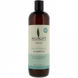 Sukin, Шампунь для восстановления естественного баланса, для нормальных волос, 500 мл (16,9 жидк. унций)