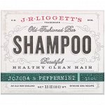 J.R. Liggett&amp;#x27 - s, Твердый шампунь в старом стиле, с жожоба и перечной мятой, 99 г (3,5 унции)