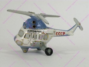 Фарфоровая елочная игрушка "Вертолет МИ-2"