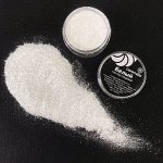 Глиттер съедобный пищевой Белый Caramella, 3 гр