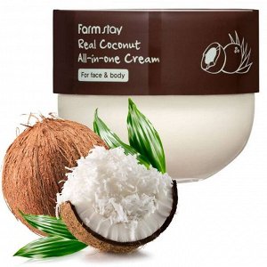 Многофункциональный крем с кокосом FarmStay Real Coconut All-In-One Cream 300 мл., ,