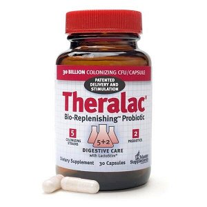 Master Supplements, Theralac, пробиотик Bio-Replenishing, 30 капсул