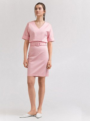 Классная розовая юбка на 44 р