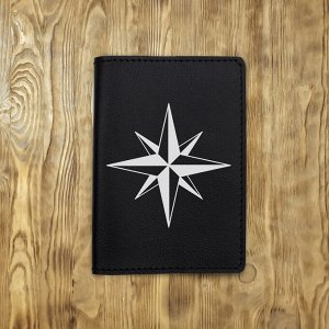 Обложка на паспорт "Звезда", черная