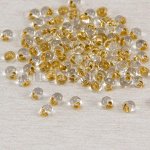 Бисер Preciosa DROPS 3.5/3.9 цв. 68283, Прозрачный Окраска из Середины CTC, Цвет: Желтый (УТ100015475)