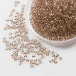 Бисер 01113 Чешский Preciosa 10/0, Прозрачный Солгель Окрашенный CSD, Коричневый, Круглый, (УТ0004409)