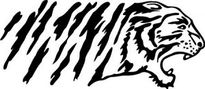 Узор на бок 337 «Тигр» (комплект из 2-х штук на оба бока)