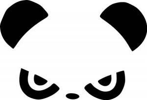 «Злая панда» на боковое зеркало (КОМПЛЕКТ ИЗ 2Х ШТУК)