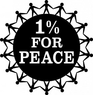 1 percent for peace logo