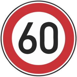 Знак 60 ограничение скорости