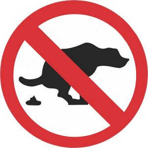 Знак — Выгул собак запрещен