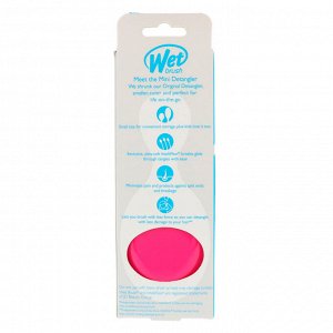 Wet Brush, Мини-расческа для облегчения расчесывания, Розовая, 1 расческа