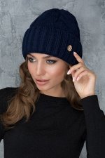 Женская Шапка Джулия Синий Темный
