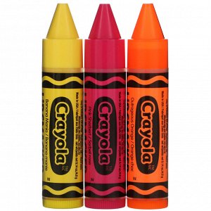 Lip Smacker, Crayola, Lip Balm, Trio Pack, 3 Pieces, 0.14 oz (4.0 g) Each