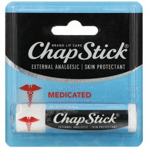 Chapstick, Защитный бальзам для губ, «Классический лечебный», 4 г