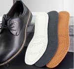 Дышащие стельки из коровьей кожи Коричневый цвет, 1 пара