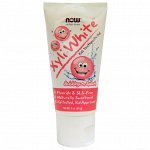 Now Foods, Solutions, XyliWhite, детская зубная гель-паста, со вкусом жевательной резинки, 85 г (3 унции)