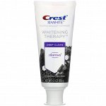 Crest, 3D White, Whitening Therapy, Fluoride Anticavity Toothpaste, Charcoal, Invigorating Mint, 4.1 oz (116 g)