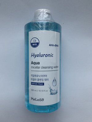 Meloso hyaluronic Aqua Cleansing Water Мицелярная вода с гиалуроновой кислотой, 300мл
