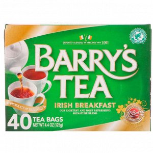 Barry&#x27 - s Tea, Чай «Ирландский завтрак», 40 пакетиков, 4,40 унции (125 г)