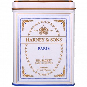 Harney & Sons, Парижский чай, 20 пакетиков, 1.4 унций (40 г)