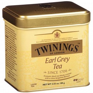 Twinings, Earl Grey, листовой чай, 100 г (3,53 унции)